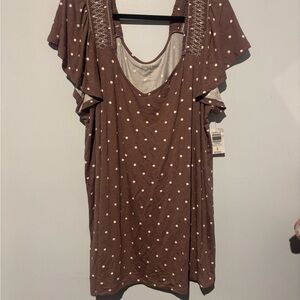 Torrid Polka Dot Blouse